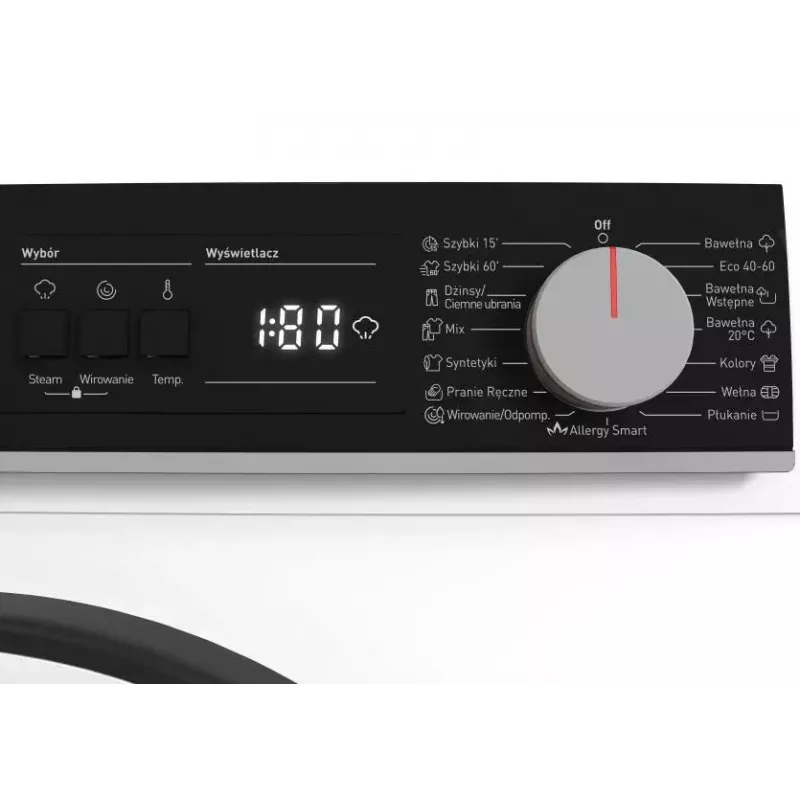 Pesukone Sharp ES-NFA910BW1NA-PL, edestä täytettävä, 9 kg, energiatehokkuusluokka A