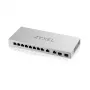 Zyxel XGS1010-12-ZZ0102F verkkokytkin hallitsematon Gigabit Ethernet (10/100/1000) harmaa