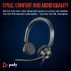 HP Poly Blackwire 3325 stereo Microsoft Teams Certified USB-C kuulokemikrofoni +3,5 mm pistoke +USB-C/A adapteri