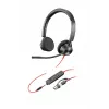 HP Poly Blackwire 3325 stereo Microsoft Teams Certified USB-C kuulokemikrofoni +3,5 mm pistoke +USB-C/A adapteri