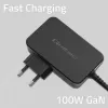 Laturi Qoltec 52388 Indoor Fast Charging 20V 5A musta