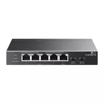 TP-Link TL-SG1005P-PD verkkokytkin Gigabit Ethernet (10/100/1000) Power over Ethernet (PoE) musta
