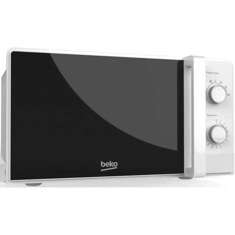 Beko MOC20100WFB mikroaaltouuni (solo), 700 W, 20 l, 24,5 cm pyörivä lautanen, mekaaninen ohjaus, valkoinen