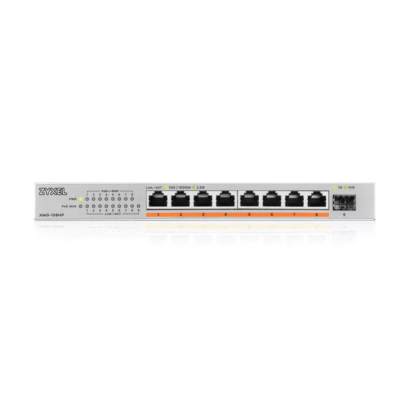 Zyxel XMG-108HP hallitsematon 2.5G Ethernet (100/1000/2500) Power over Ethernet (PoE)
