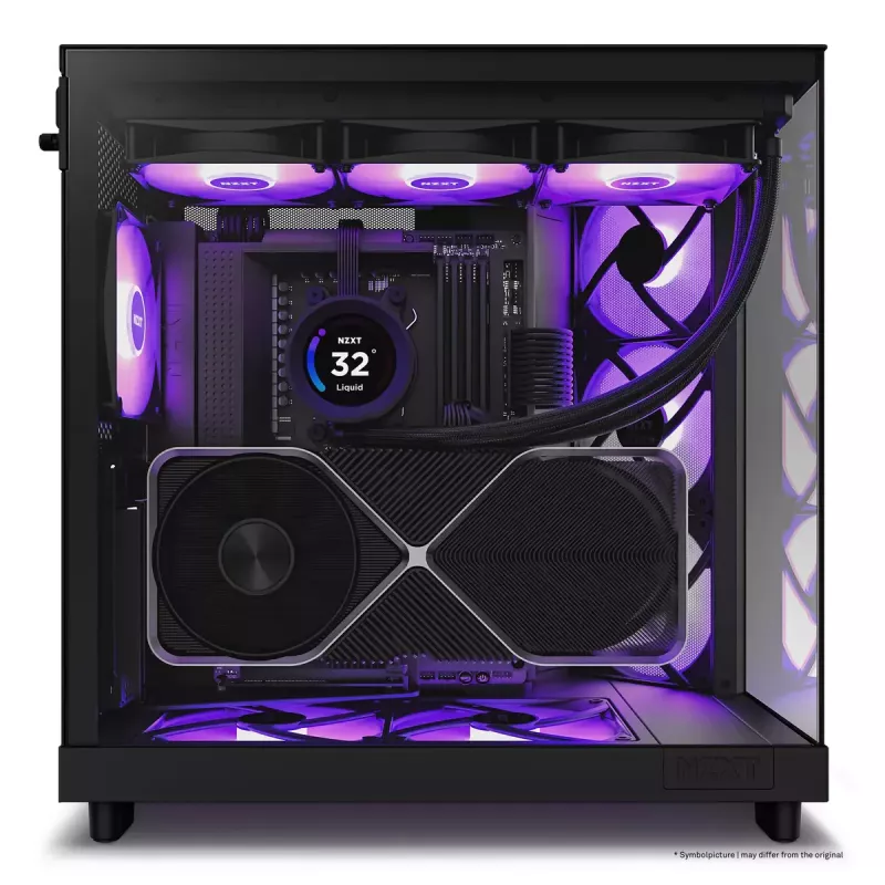 PC-kotelo NZXT H6 Air Flow Midi Tower musta
