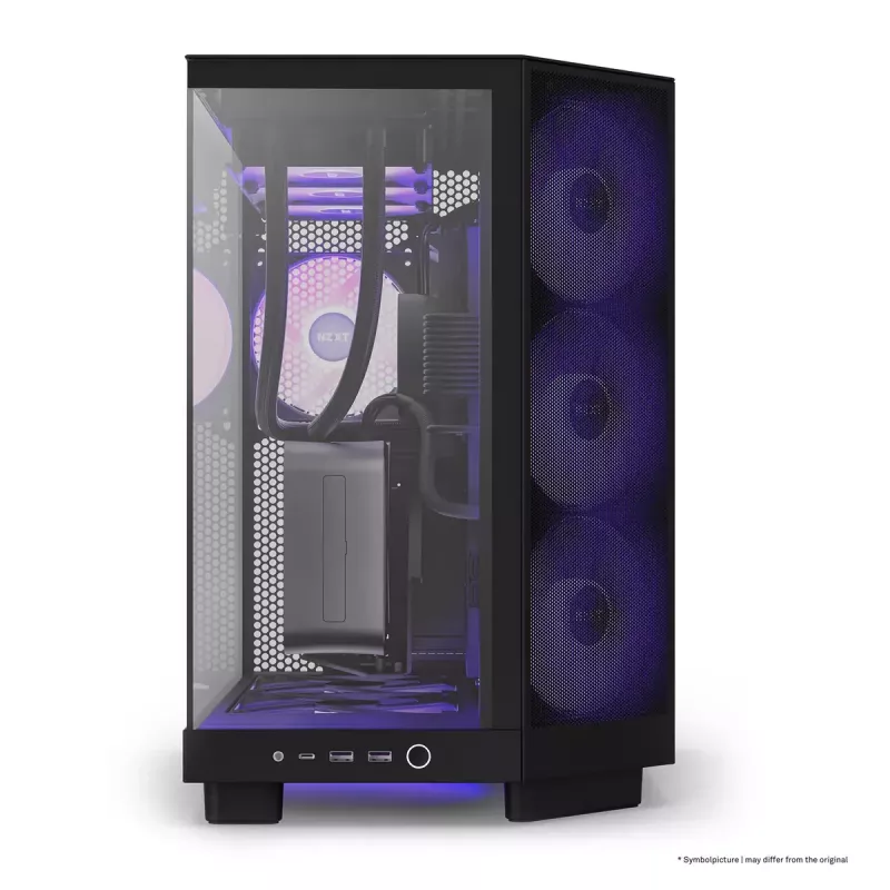 PC-kotelo NZXT H6 Air Flow Midi Tower musta
