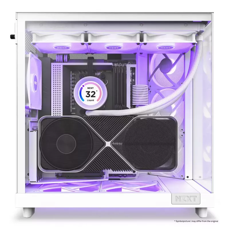 PC-kotelo NZXT H6 Air Flow Midi Tower valkoinen