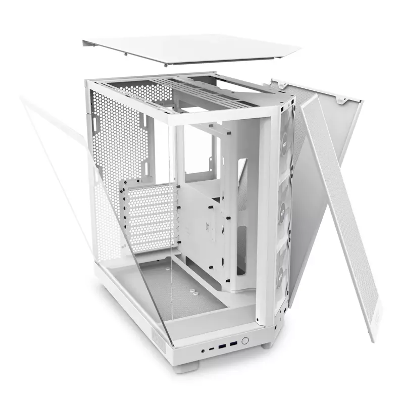 PC-kotelo NZXT H6 Air Flow Midi Tower valkoinen