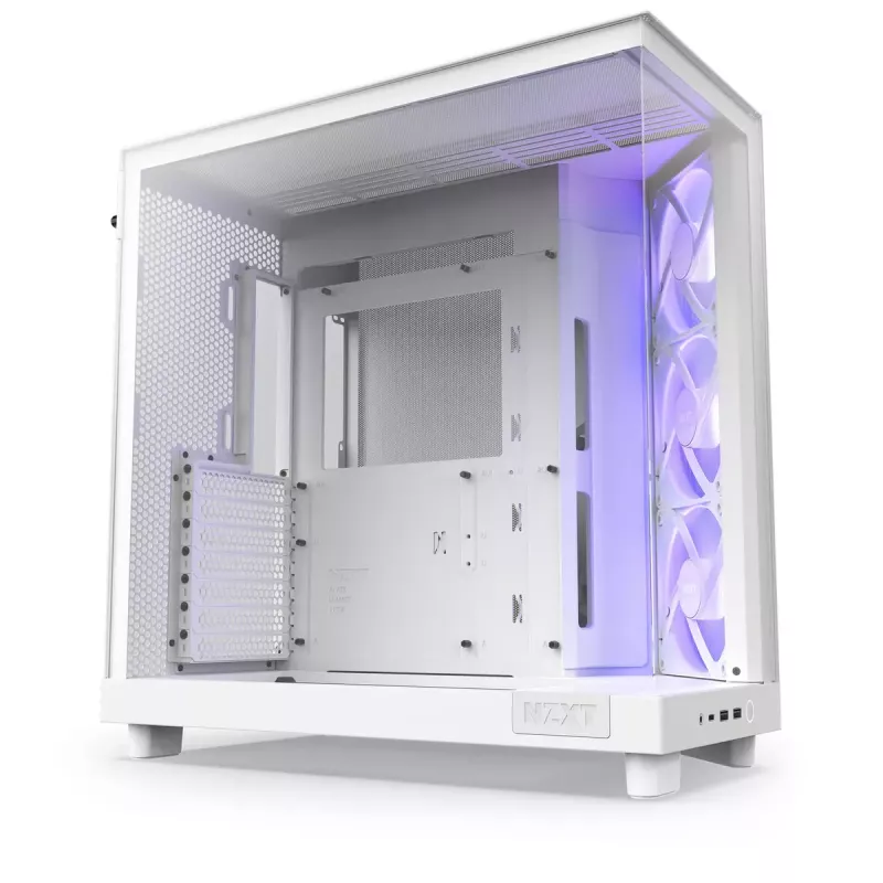 PC-kotelo NZXT H6 Air Flow Midi Tower valkoinen