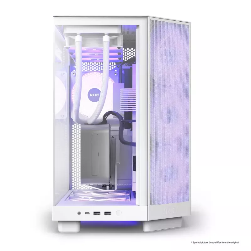 PC-kotelo NZXT H6 Air Flow Midi Tower valkoinen