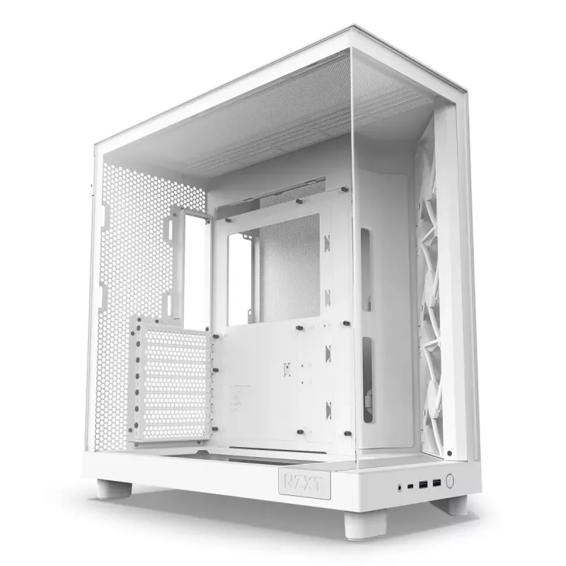 PC-kotelo NZXT H6 Air Flow Midi Tower valkoinen
