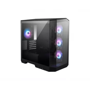 PC-kotelo MSI MAG PANO M100R PZ Micro Tower musta — microATX/ITX, sivulasiseinä, Multi-LED, 39 cm GPU, USB-C