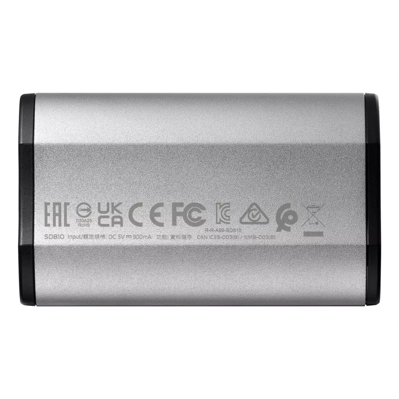 ADATA SD810 500 GB USB Type-C USB 3.2 Gen 2x2 musta, hopea