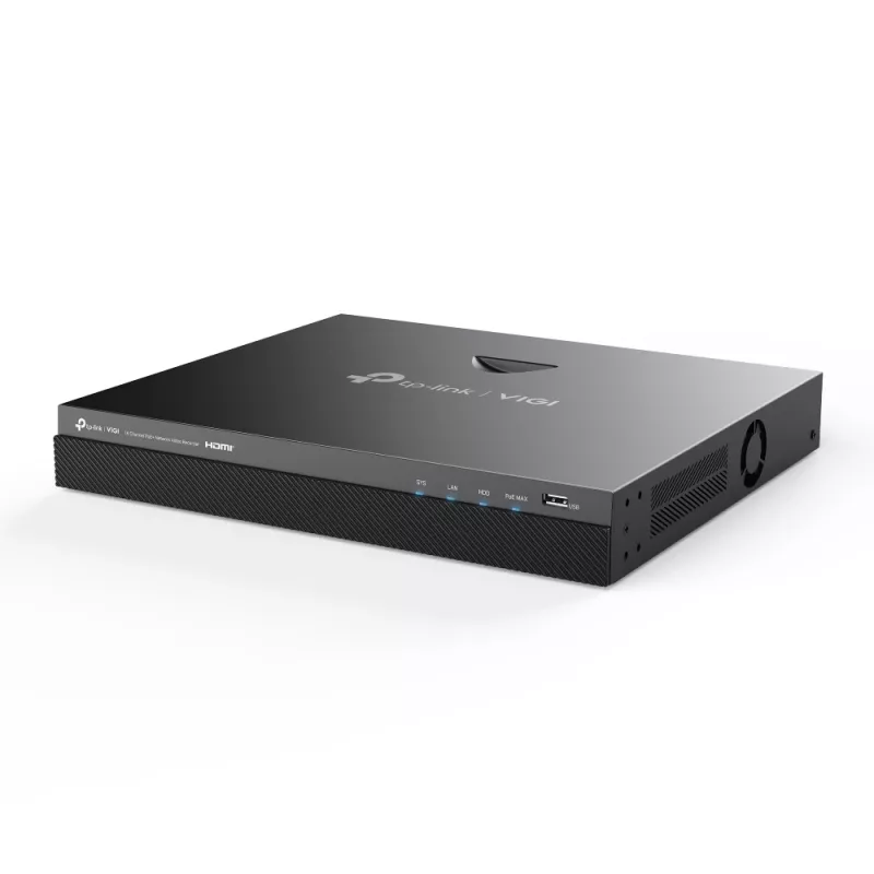 TP-Link VIGI NVR2016H-16P verkkotallennin musta
