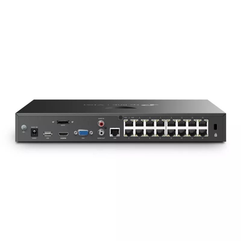 TP-Link VIGI NVR2016H-16P verkkotallennin musta