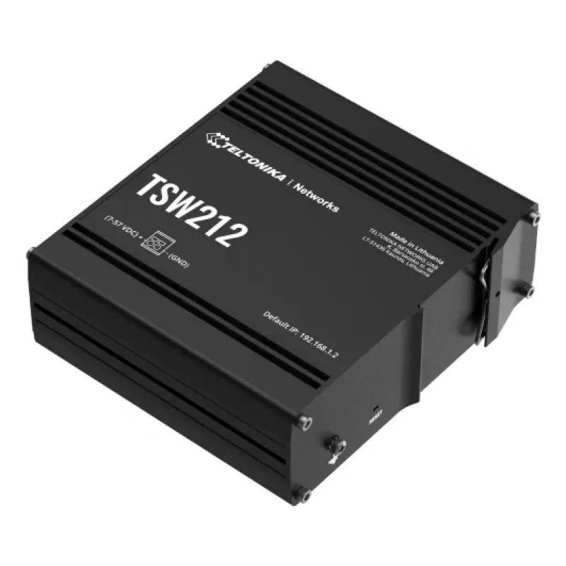 TELTONIKA TSW212 Managed PoE+ Gigabit Ethernet -kytkin (8-porttia + 2 SFP)