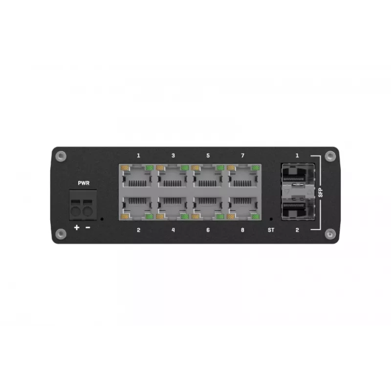 TELTONIKA TSW212 Managed PoE+ Gigabit Ethernet -kytkin (8-porttia + 2 SFP)