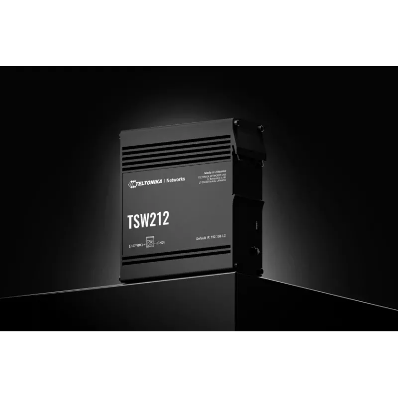 TELTONIKA TSW212 Managed PoE+ Gigabit Ethernet -kytkin (8-porttia + 2 SFP)