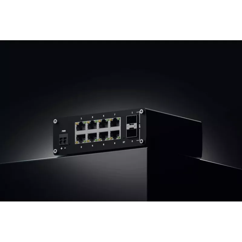 TELTONIKA TSW212 Managed PoE+ Gigabit Ethernet -kytkin (8-porttia + 2 SFP)