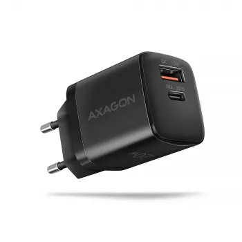 Seinäpistokelaturi Axagon ACU-PQ20 QC3.0 PD Type-C 20W musta