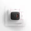 Seinäpistokelaturi Axagon ACU-PQ20 QC3.0 PD Type-C 20W musta