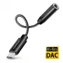 Axagon ADA-HC USB-C - 3,5 mm liitäntä – Hi-Res DAC -audiosovitin, 384 kHz/32 bit, stereo