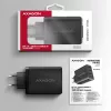 Axagon ACU-DPQ100 PD3.0 & QC 4+ THREE OUTPUTS seinälaturi 100W