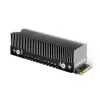 Axagon CLR-M2XT passiivinen alumiinijäähdytin yksi- ja kaksipuolisille M.2 SSD-asemille koko 2280, korkeus 24 mm