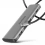 Axagon HMC-5H USB 5Gbps -keskitin, 3x USB-A, HDMI 4K/30Hz, PD 100W, 100cm USB-C-kaapeli