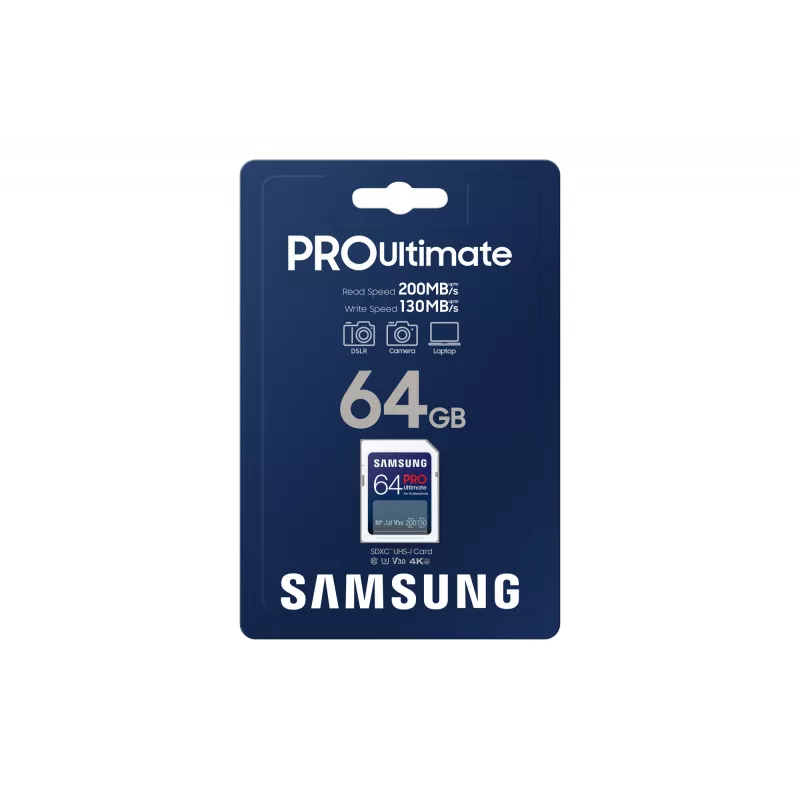 Flash-muisti Samsung 64 GB SDXC UHS-I Class 3 PRO Ultimate