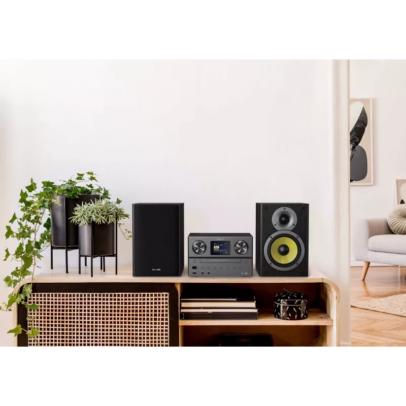 Philips TAM8905 musiikkijärjestelmä internetradiolla, DAB+, Bluetooth, CD, USB ja Spotify Connect