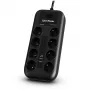 CyberPower Tracer III P0820SUF0-FR ylijännitesuoja musta 8 AC-lähtöä 200–250 V 1,8 m