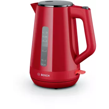 Sähköinen vedenkeitin Bosch TWK1M124 — 1,7 L, 2400 W, punainen, johdoton, 360°-jalusta