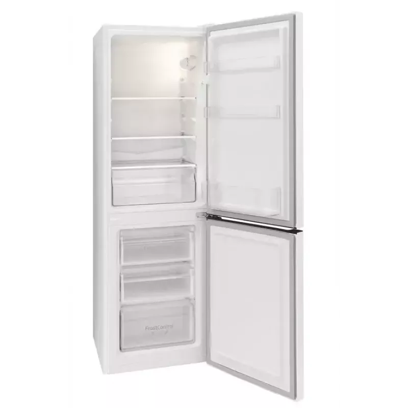 Amica FK200.4(E) vapaasti seisova jääkaappipakastin, pakastin alhaalla, 109 l jääkaappi + 48 l pakastin, energialuokka E, valkoinen
