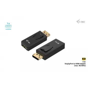 i-tec passiivinen DisplayPort-HDMI-sovitin (enintään 4K/30Hz)