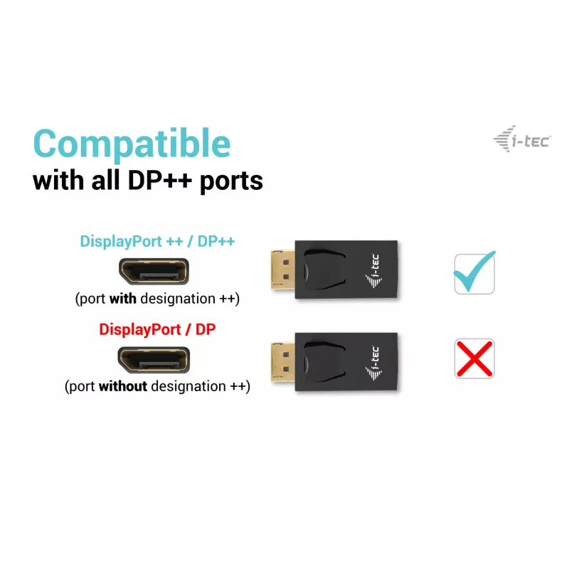 i-tec passiivinen DisplayPort-HDMI-sovitin (enintään 4K/30Hz)