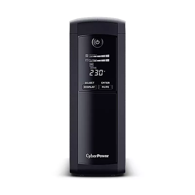 CyberPower VP1600EILCD keskeytymätön virransyöttö (UPS) Line-Interactive 1,6 kVA 960 W 8 AC-lähtöä