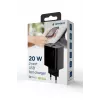 GEMBIRD USB-pikalaturi – 2 porttia Type-A & C, 20 W – musta