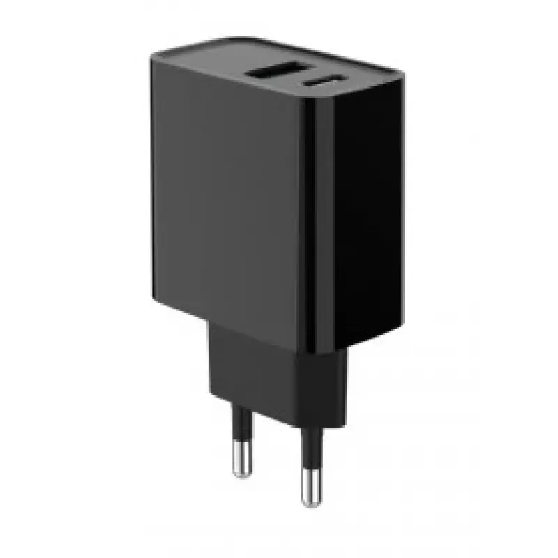GEMBIRD USB-pikalaturi – 2 porttia Type-A & C, 20 W – musta
