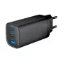 GEMBIRD USB-pikalaturi – Type-A & C 3 porttia 65 W, QC 3.0 & PowerDelivery, GaN – musta