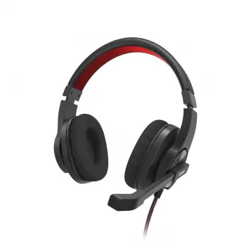 Hama HS-USB400 V2 kuulokkeet langallinen pään yli Office/Call center USB Type-A musta, punainen