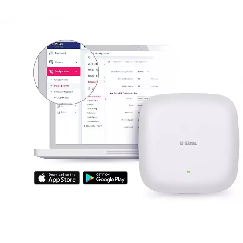 D-Link AX3600 Wi-Fi 6 Dual-Band PoE-tukiasema