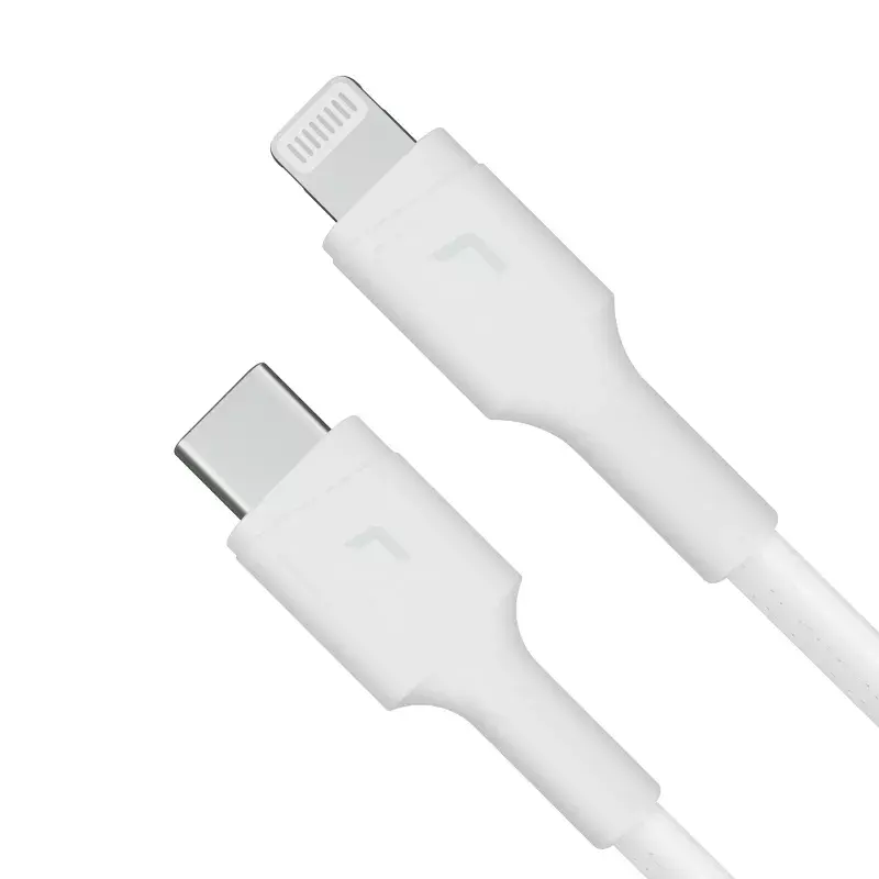 Green Cell PowerStream KABGC07W USB-C–Lightning-kaapeli, MFi, Power Delivery, 1 m, 29 W, valkoinen