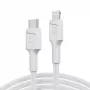 Green Cell PowerStream KABGC07W USB-C–Lightning-kaapeli, MFi, Power Delivery, 1 m, 29 W, valkoinen