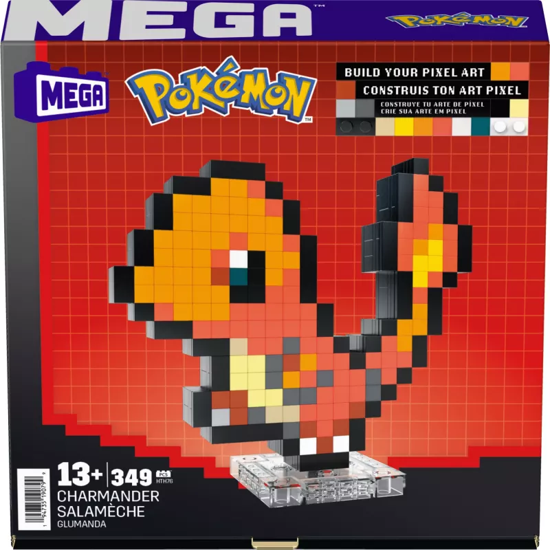 MEGA Pokémon Showcase Glumanda, 13 vuotta, muovi, 484 g