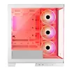 PC-kotelo MODECOM Volcano SPACE APEX ARGB MIDI Tower valkoinen – teräs, sivulasiseinä, ARGB-tuuletin, USB-C