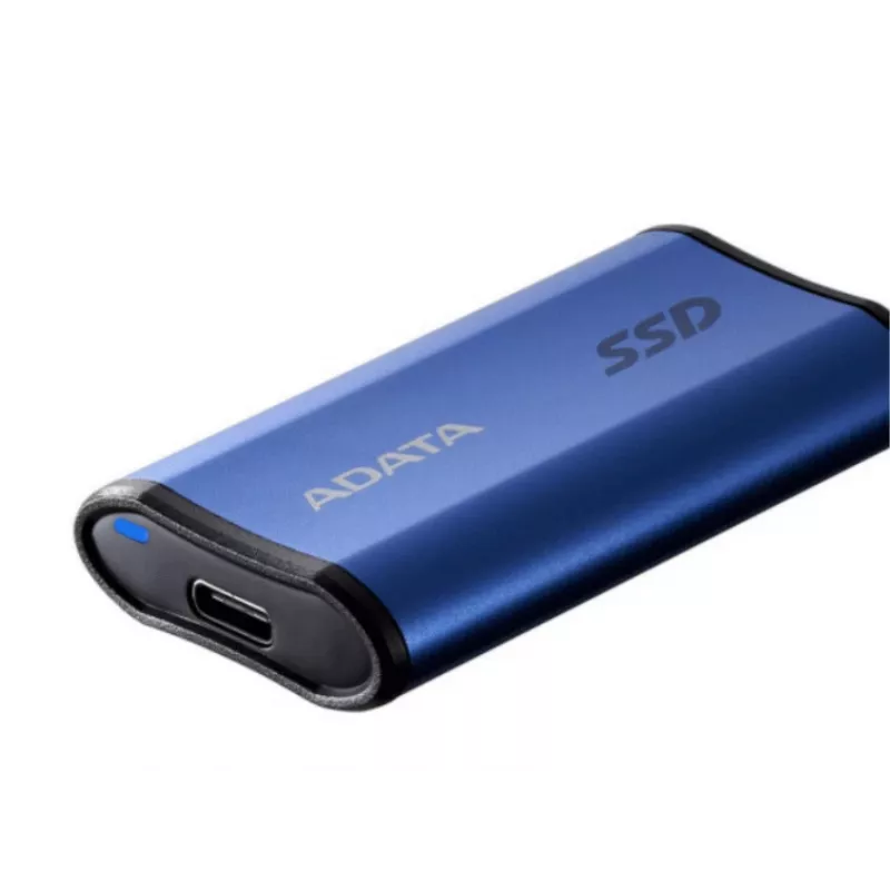ADATA SE880 500 GB ulkoinen SSD-levy, USB-C 3.2 Gen 2x2 (20 Gbit/s), jopa 2000 MB/s, sininen