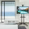 Techly ICA-TR216T liikuteltava TV-teline pyörillä 37–70 tuuman (enintään 177,8 cm) näytöille, enintään 50 kg, 2 hyllyä, musta