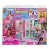 Barbie Getaway nukkekoti nuken kanssa, 4 leikkialuetta ja 11 koristevarustetta