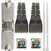 Työkaluton RJ45-liitin QOLTEC 54540 CAT6 STP suojatuille Ethernet-kaapeleille